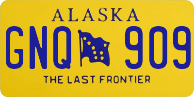 AK license plate GNQ909