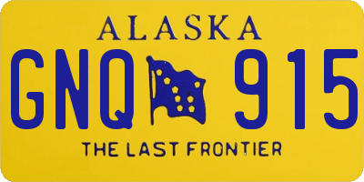 AK license plate GNQ915