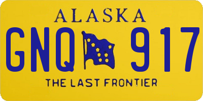 AK license plate GNQ917