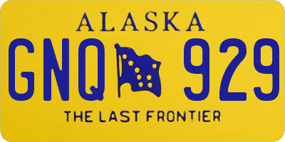 AK license plate GNQ929