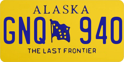 AK license plate GNQ940
