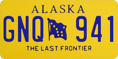 AK license plate GNQ941