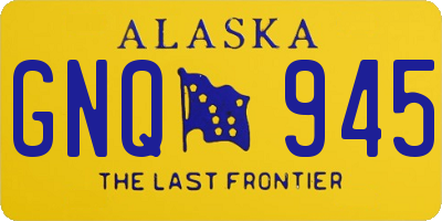 AK license plate GNQ945