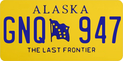 AK license plate GNQ947