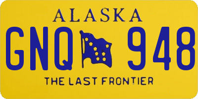 AK license plate GNQ948
