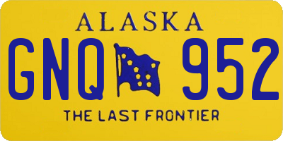 AK license plate GNQ952