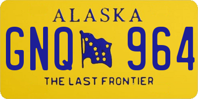 AK license plate GNQ964