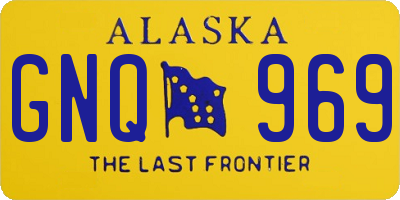 AK license plate GNQ969
