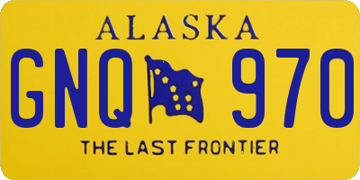 AK license plate GNQ970