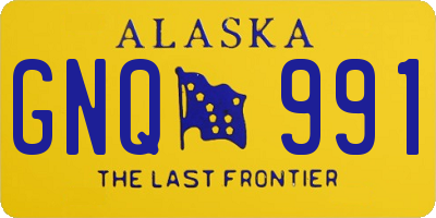 AK license plate GNQ991