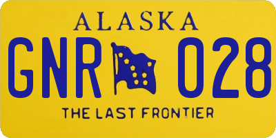 AK license plate GNR028