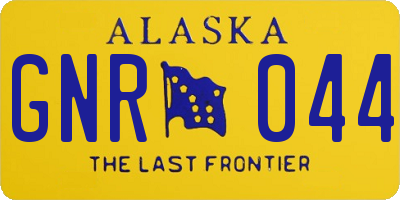 AK license plate GNR044