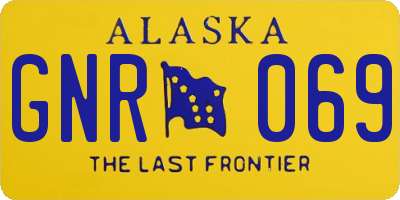 AK license plate GNR069