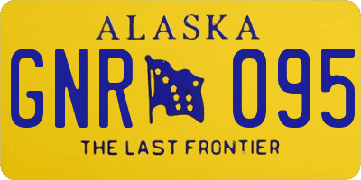AK license plate GNR095