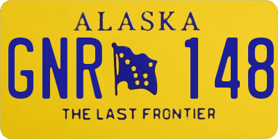 AK license plate GNR148