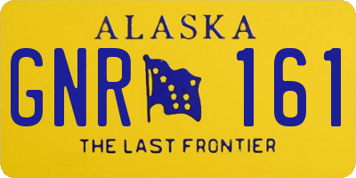 AK license plate GNR161