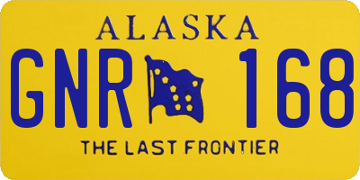 AK license plate GNR168