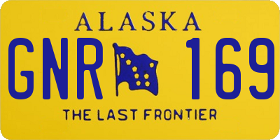 AK license plate GNR169