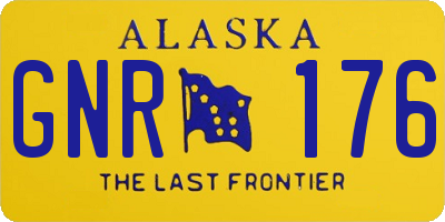 AK license plate GNR176