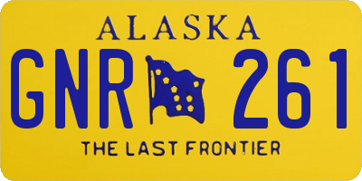 AK license plate GNR261
