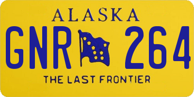 AK license plate GNR264