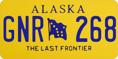 AK license plate GNR268