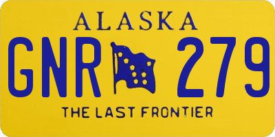 AK license plate GNR279