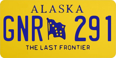 AK license plate GNR291