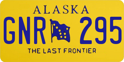 AK license plate GNR295