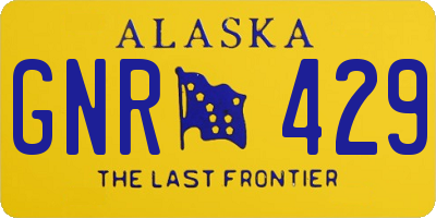 AK license plate GNR429