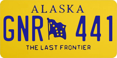 AK license plate GNR441