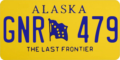 AK license plate GNR479