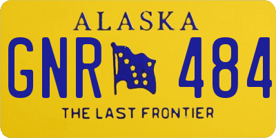 AK license plate GNR484