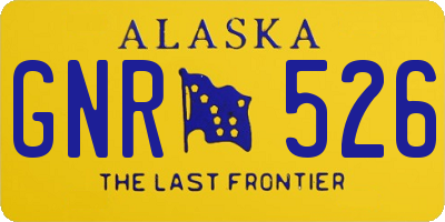AK license plate GNR526