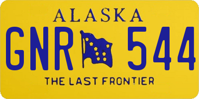 AK license plate GNR544