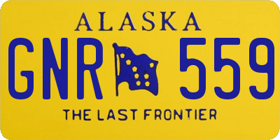 AK license plate GNR559
