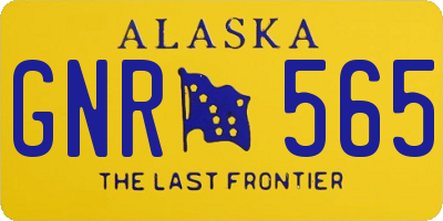 AK license plate GNR565