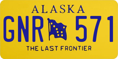 AK license plate GNR571