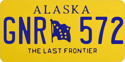 AK license plate GNR572