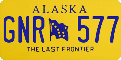 AK license plate GNR577