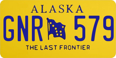 AK license plate GNR579