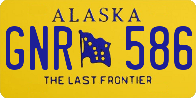 AK license plate GNR586