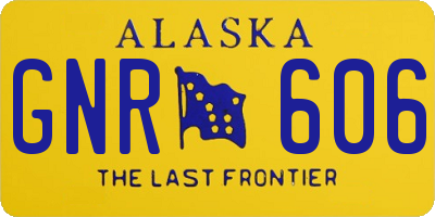 AK license plate GNR606