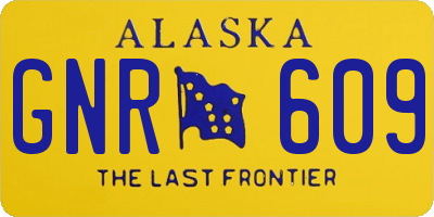 AK license plate GNR609