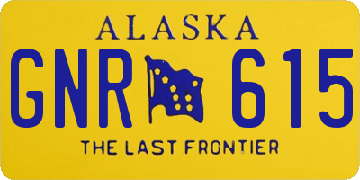 AK license plate GNR615