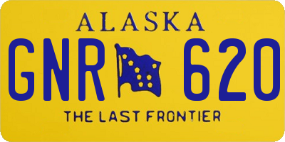 AK license plate GNR620