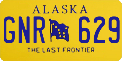 AK license plate GNR629
