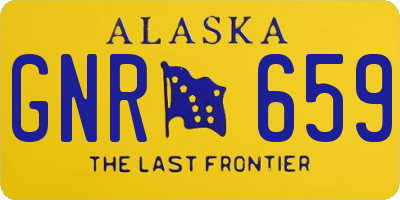 AK license plate GNR659