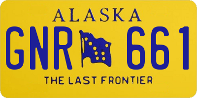 AK license plate GNR661