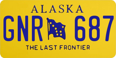 AK license plate GNR687